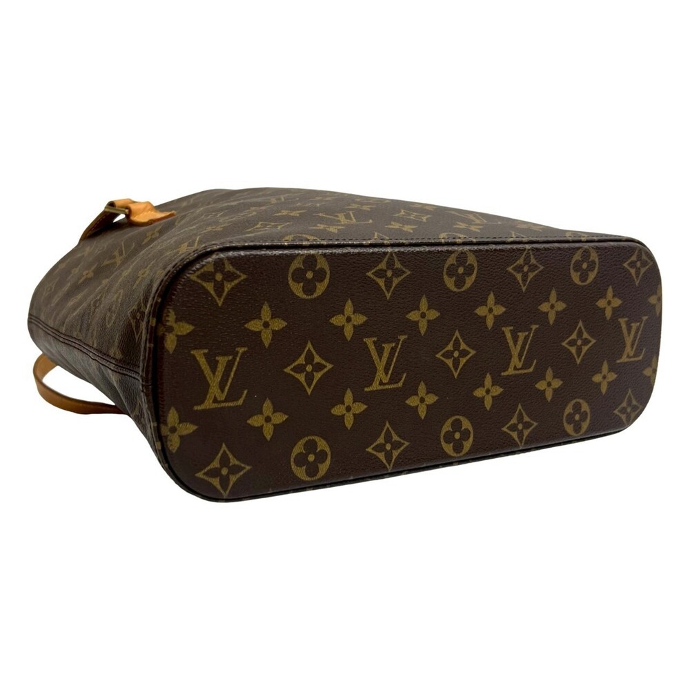 LOUIS VUITTON Authentic Brown Monogram Leather Tote Bag - Picture 7 of 10